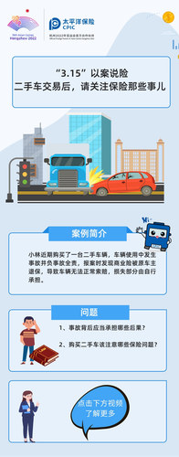 “3.15”以案說(shuō)險(xiǎn)  二手車(chē)交易后，請(qǐng)關(guān)注保險(xiǎn)那些事兒