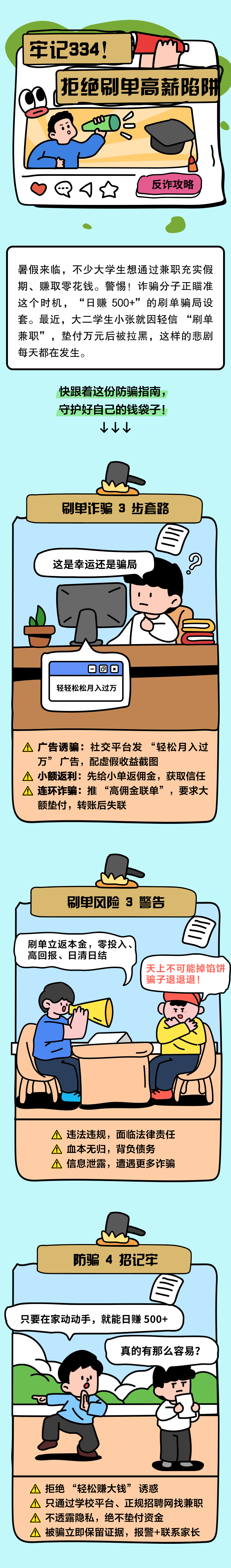 13.牢記334，別讓“刷單高薪”成陷阱！