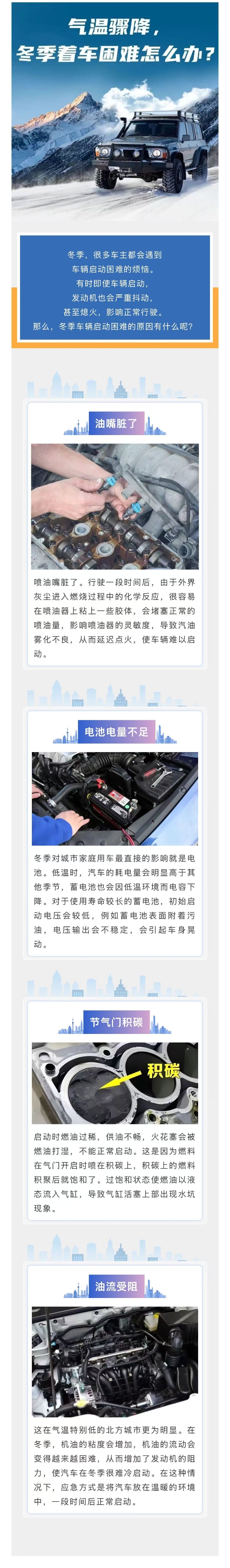 車(chē)主課堂-氣溫驟降，冬季著車(chē)?yán)щy怎么辦？