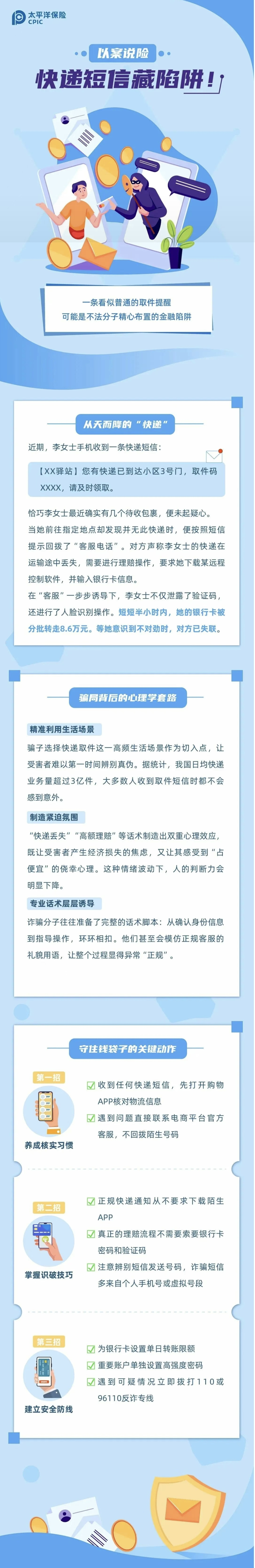 19.【以案說險】快遞短信藏陷阱！