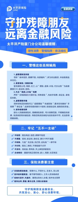 守護殘障朋友，遠離金融風險