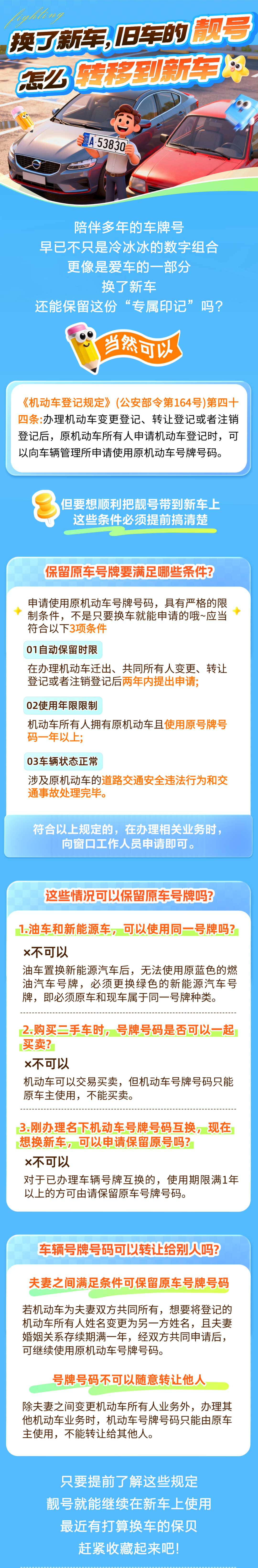15.換了新車，舊車靚號(hào)怎么轉(zhuǎn)移？
